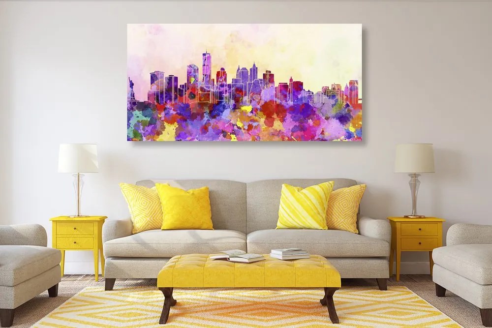 Tablou New York în design de acuarelă