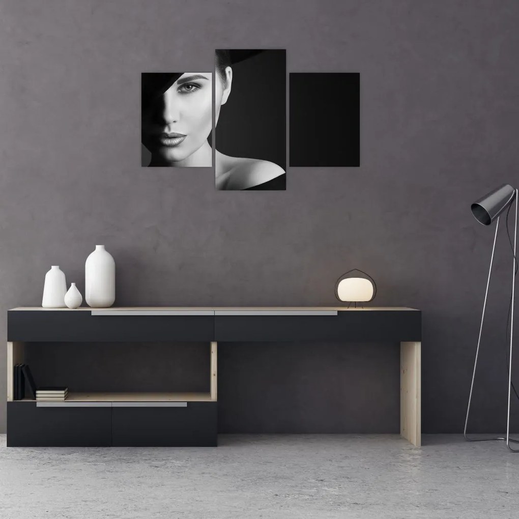 Tablou - Portretul femeii cu pălărie (90x60 cm)