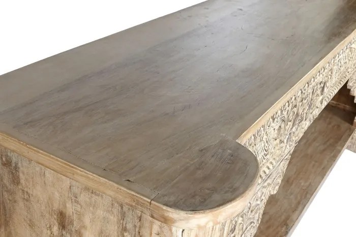 Consola sculptata, natur, din lemn masiv, Imperial