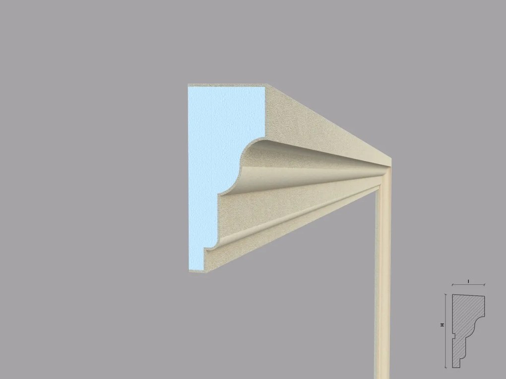 Ancadrament fereastra exterior FP130 dimensiuni 146x63x2000mm