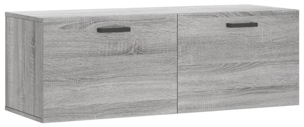 830138 vidaXL Dulap de perete, gri sonoma, 100x36,5x35 cm, lemn prelucrat