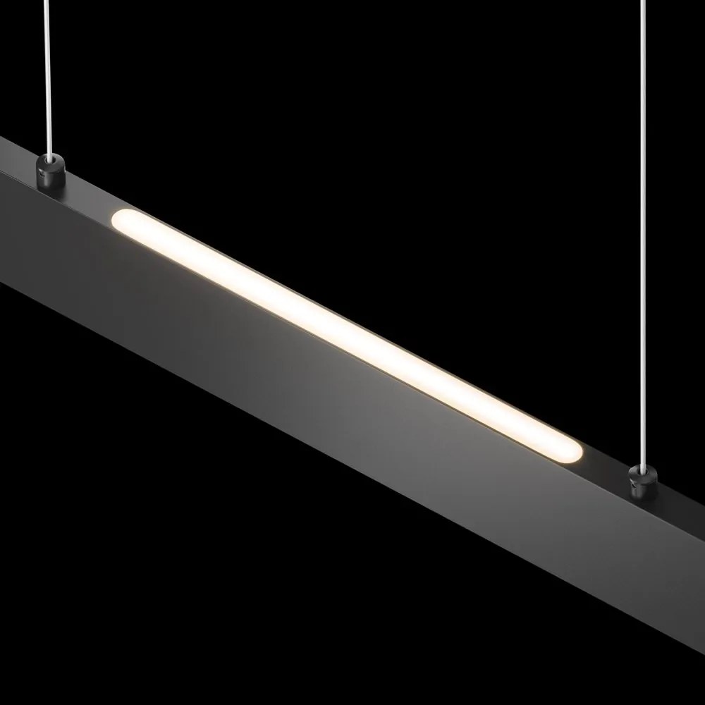 Lustra LED suspendata design modern Step negru 23W 4000K