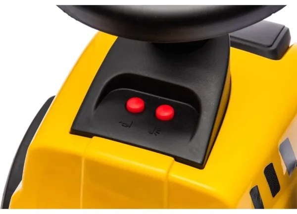 Tractor fără pedale pentru copii CAT galben/negru