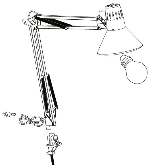 EGLO 90874 - Lampa de masa FIRMO 1xE27/40W