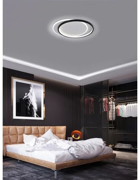 Brilagi - Plafonieră LED dimabilă FLARE, 48 W, 230 V, 3000/4000/6000 K, cu telecomandă