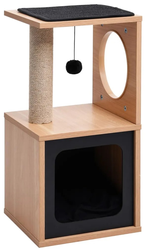 vidaXL Ansamblu pentru pisici, covoraș din funie de sisal, 60 cm