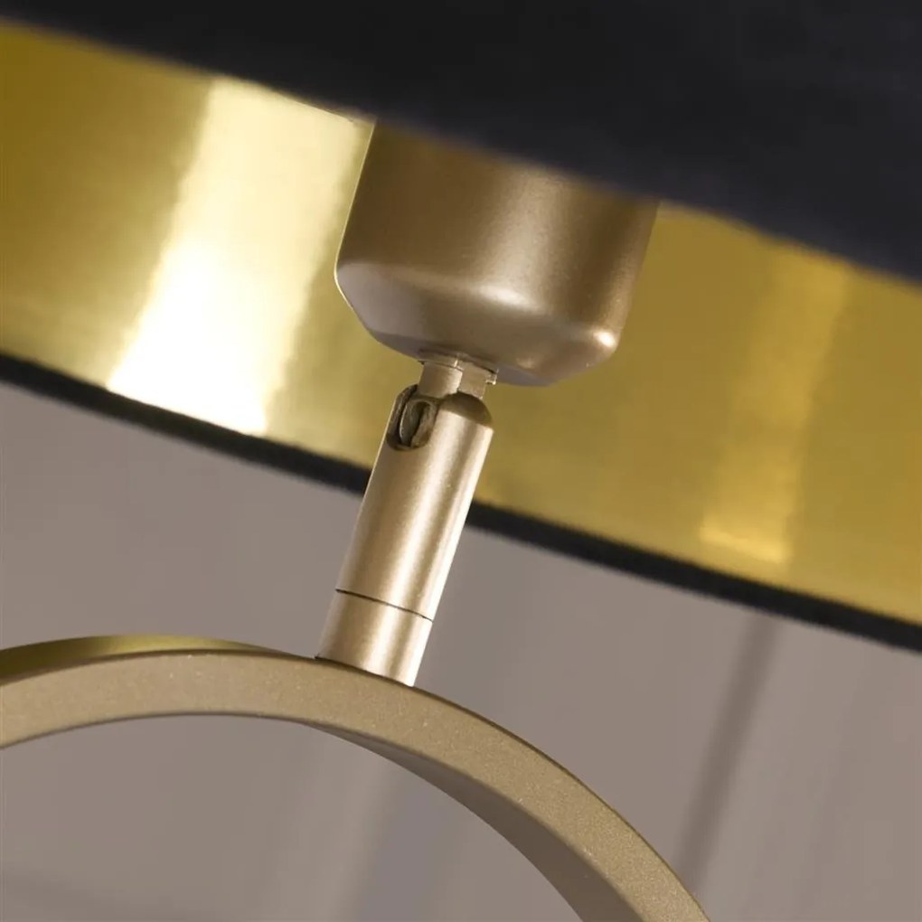 Lampadar/Lampa de podea decorativa Modish bronz/negru