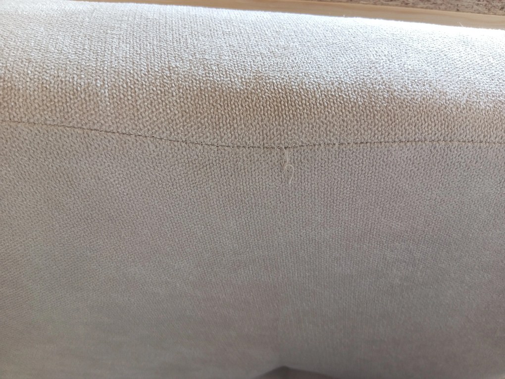 PROMOTIE Set canapea extensibila in forma de U VENORIA 285x146 cm, crem + 2 perne GRATUIT II. calitate