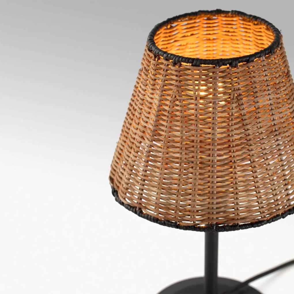 Veioza / Lampa de masa design natural din ratan SUMBA