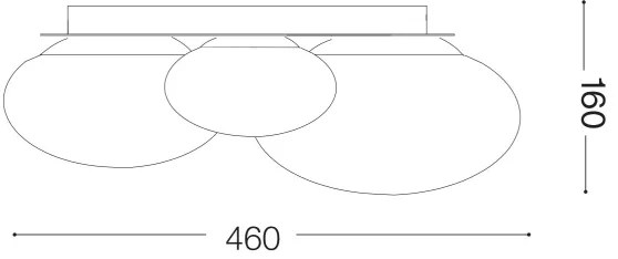 Plafonieră LED Ideal Lux NINFEA 3xLED/9W/230V alb