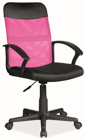 Fotoliu de birou Obery (Negru + Roz). Promo -6%. 1050641