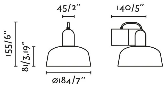 Aplica de perete metal TATAWIN negru, alb
