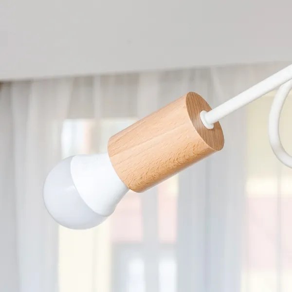 Lustră aplicată OXFORD, 3xE27/15W/230V, pin/crem