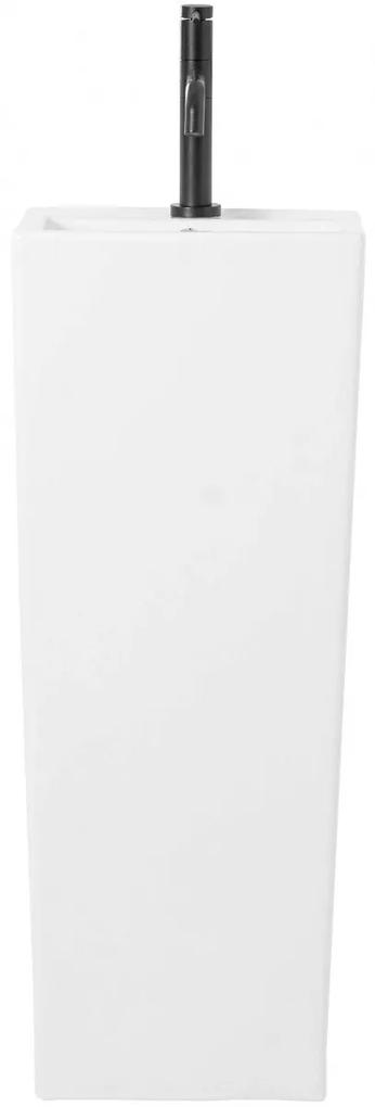 Lavoar Kamila freestanding alb ceramica sanitara - H82 cm