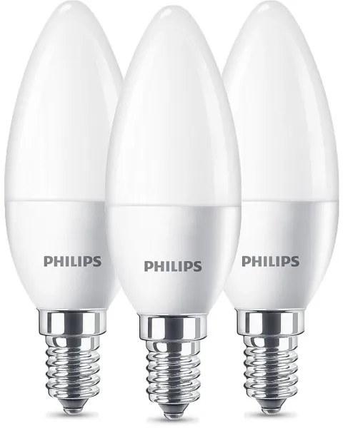 Set 3x bec LED Philips E14/5,5W/230V 2700K