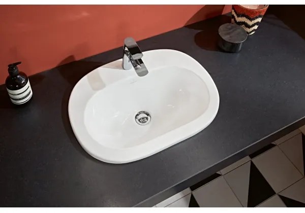 Villeroy & Boch O.NOVO - Lavoar încastrat 56 x 41 cm, ceramică, alb (416156R1)