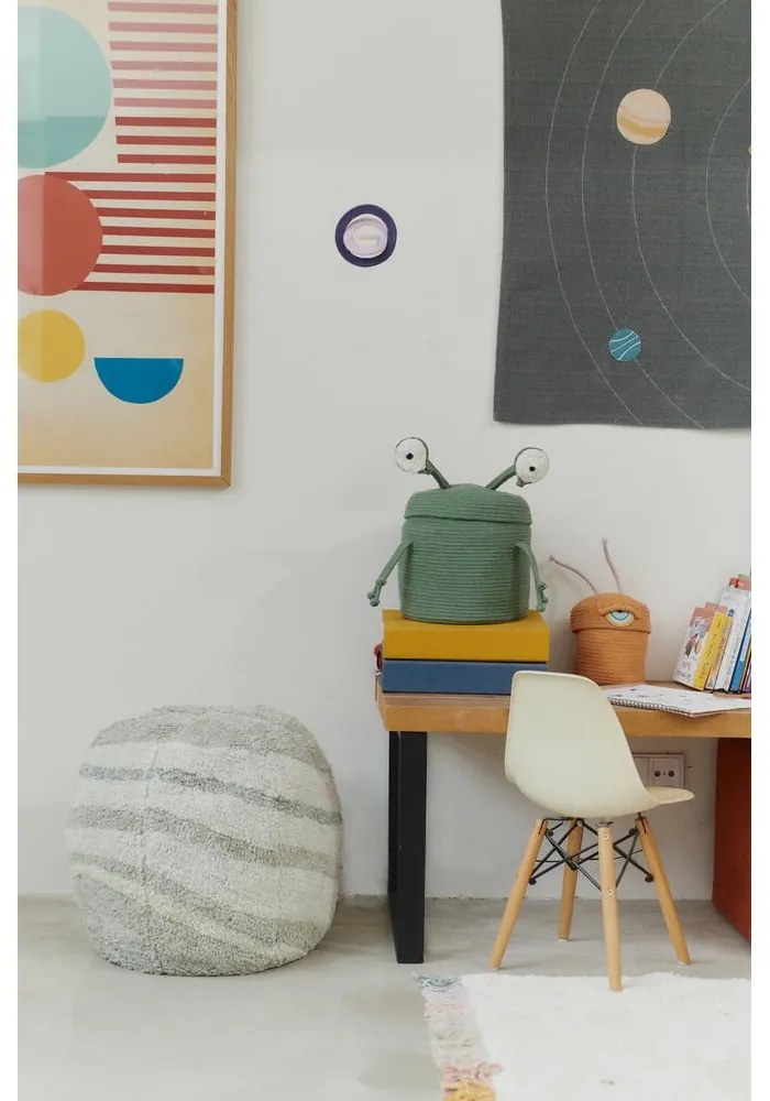 Fotoliu puf pentru copii verde salvie Neptune – Lorena Canals