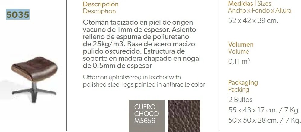 Taburete pivotant, Suport pentru picioare George AC-A928-OT