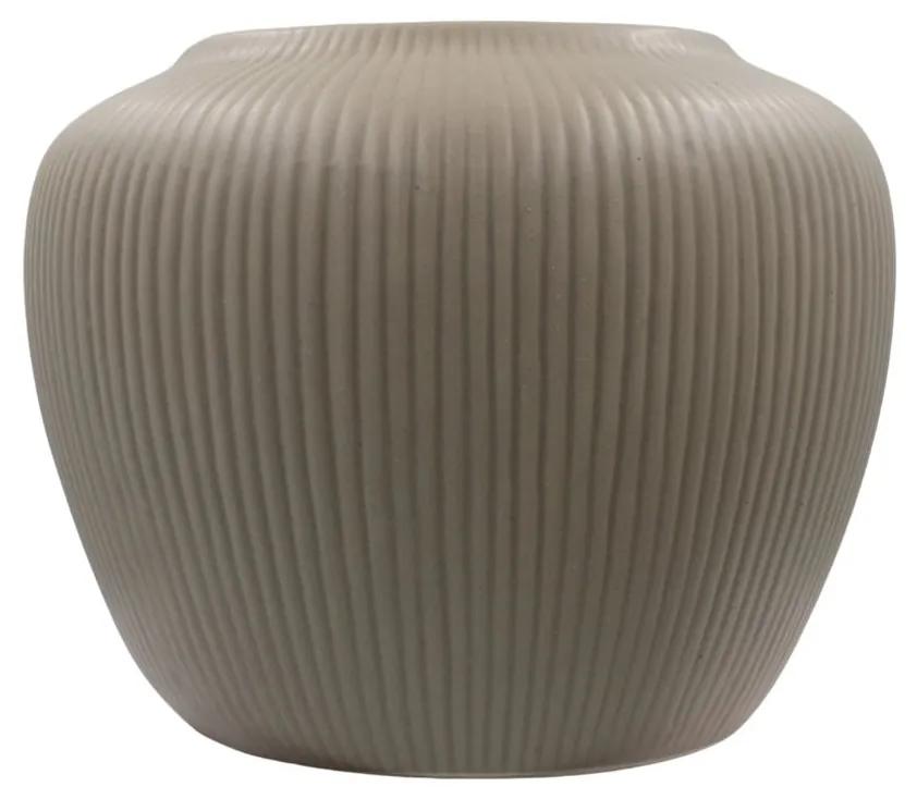 Vază decorativă ceramică bej 15x15x13cm