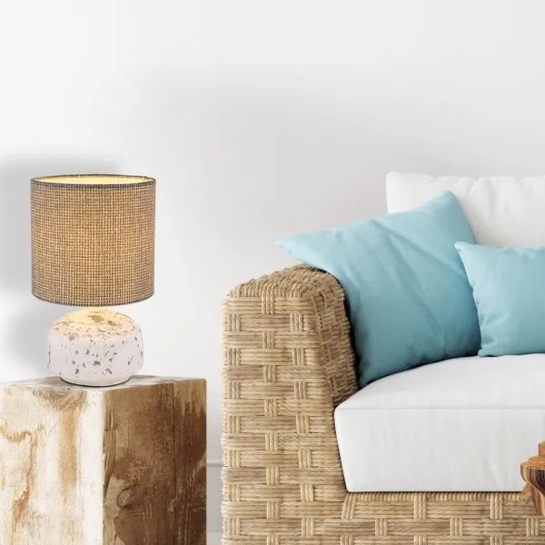 Lampă de masă IGA 1xE14/40W/230V gri/ceramică Globo 21624