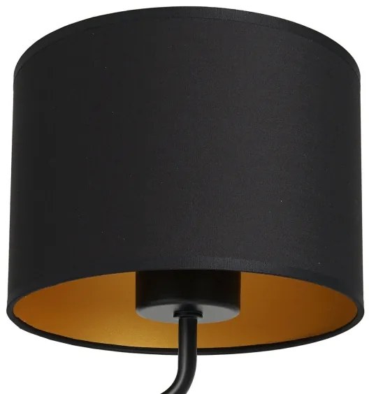 Lampă de perete ARDEN 1xE27/60W/230V negru/auriu