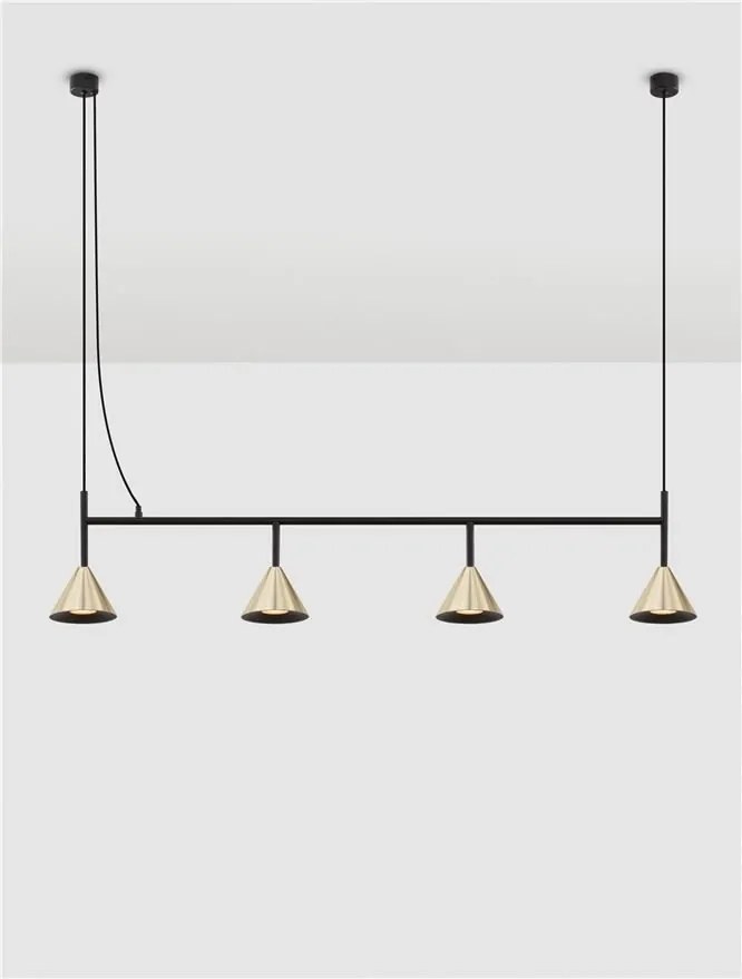 Lustra suspendata moderna CONICO auriu