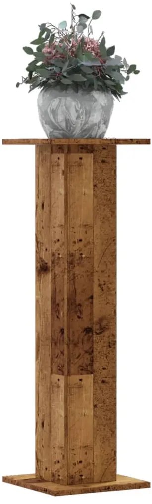 vidaXL Suporturi de plante 2 buc. lemn vechi 30x30x95cm lemn prelucrat