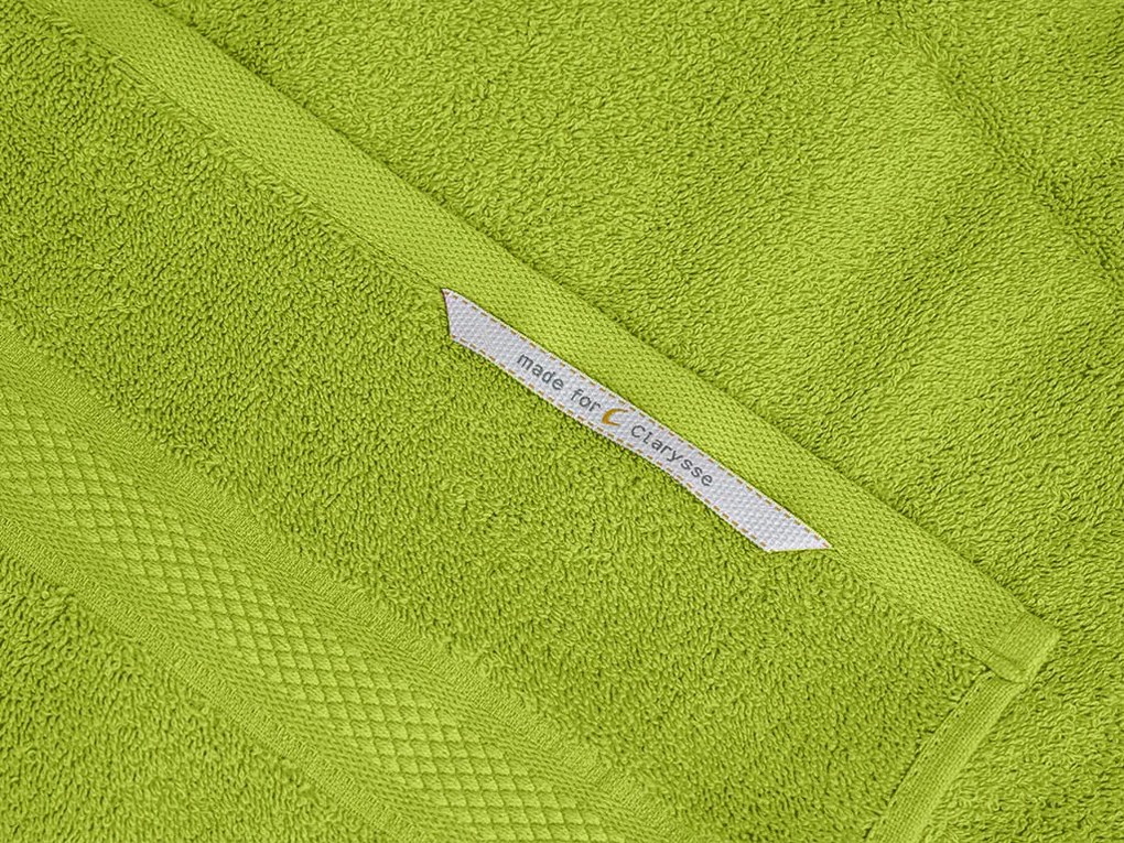 1x prosop de baie CLARYSSE ELEGANCE 70x140 cm + 1x prosop CLARYSSE 60x110 cm 100% bumbac, verde