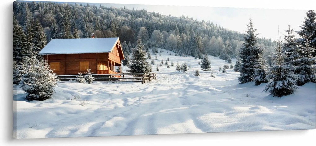 Tablou - Cabană de munte (120x50 cm)