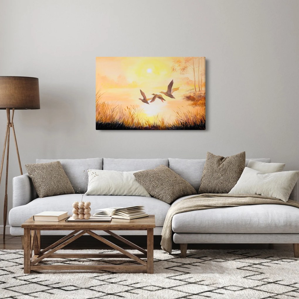 Tablou - Macarale la apus de soare (90x60 cm)