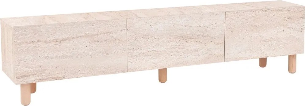 Comoda TV, Hanah Home, Alvin, 180x42x31.4 cm, Travertin