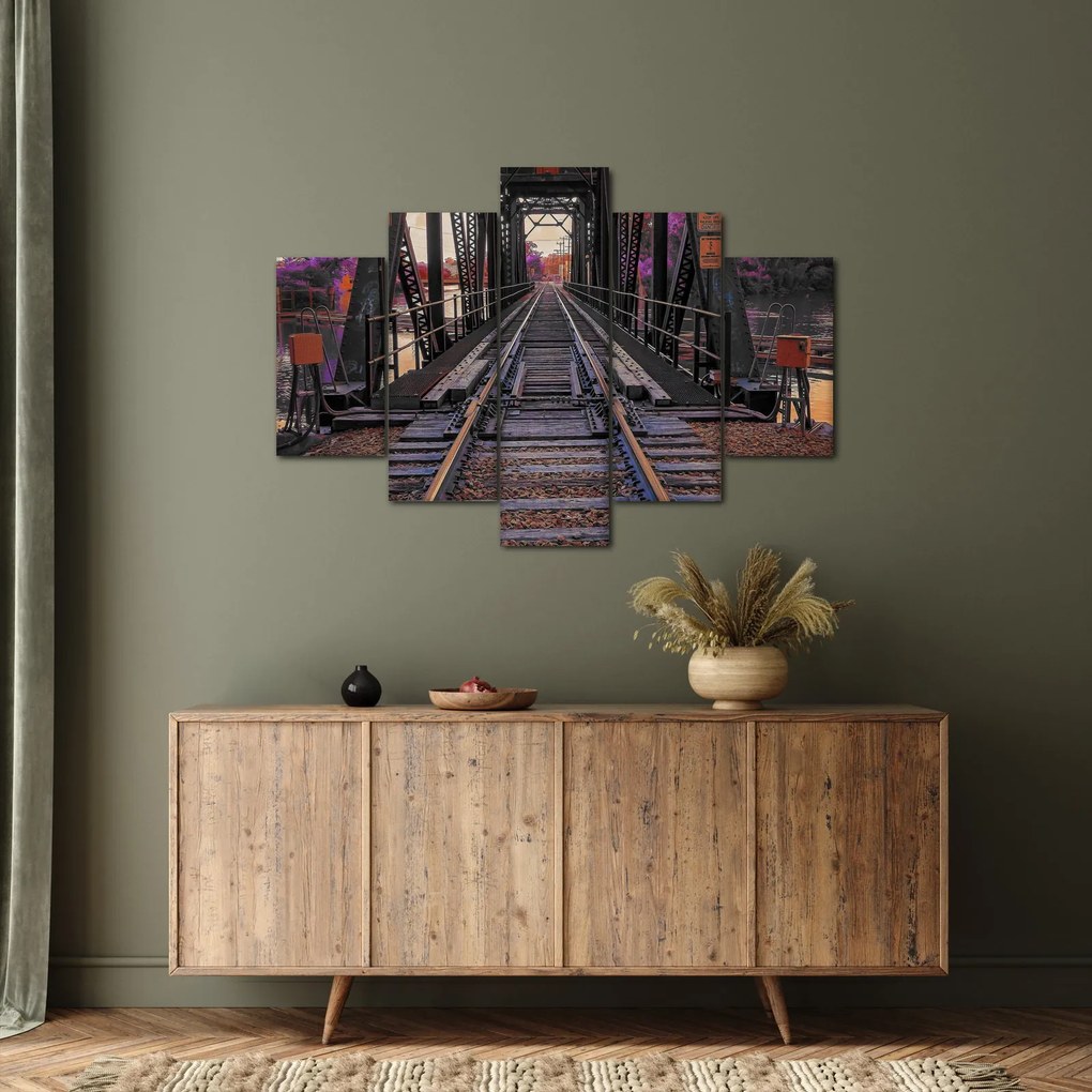 Tablou cu pod de cale ferată (150x105 cm)