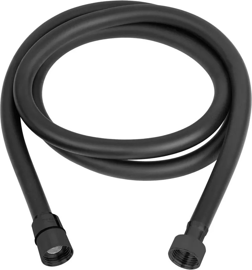 Furtun de dus Invena Dark 150 cm negru mat