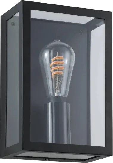 Eglo ALAMONTE-Z 31778 - Aplica de perete pentru exterior, LED RGBW dimabilă, 4,9W, 230V, IP44, neagră