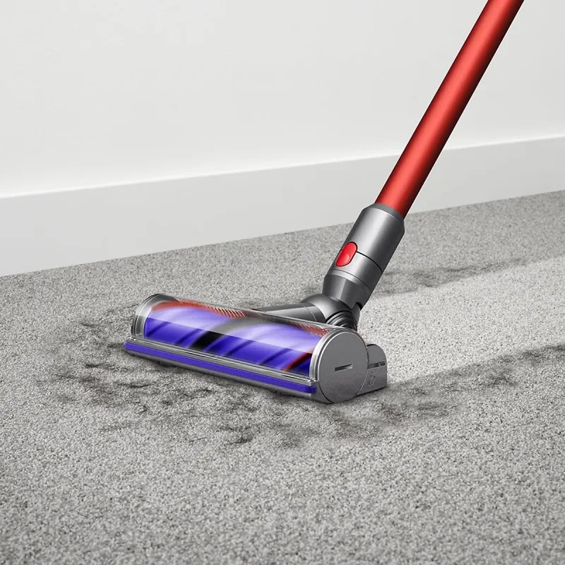 Aspirator vertical Dyson V10 Origin 394464-01, 525W, 151AW, 0.76l, 125000 rpm, 60 min, 3 moduri, Motorbar clar, Nichel/negrit