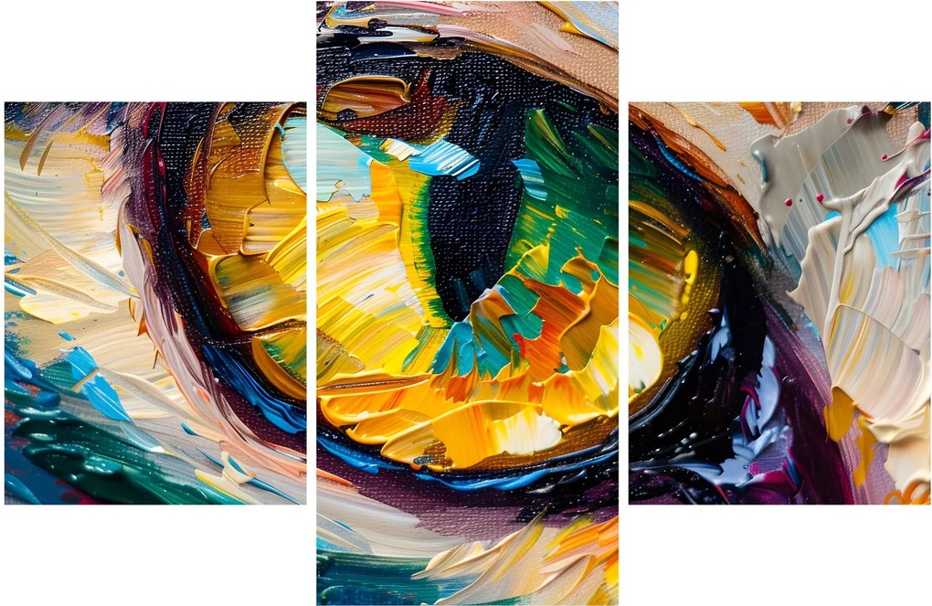 Tablou - Ochi de pisică Pictură (90x60 cm)