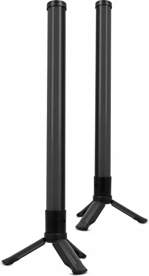 Set de 2 lămpi de birou LED RGBIC, reglabile (LED/5W/5V), negre, cu telecomandă