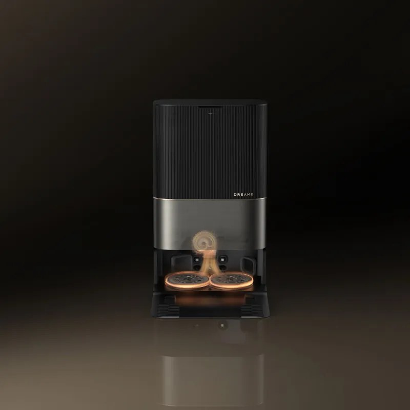 Aspirator robot Dreame X50 Ultra RLX85CE-6-BK, 20000 Pa, detectare AI a obstacolelor, navigare 360°, control vocal, sterilizare UV, negru/dorat