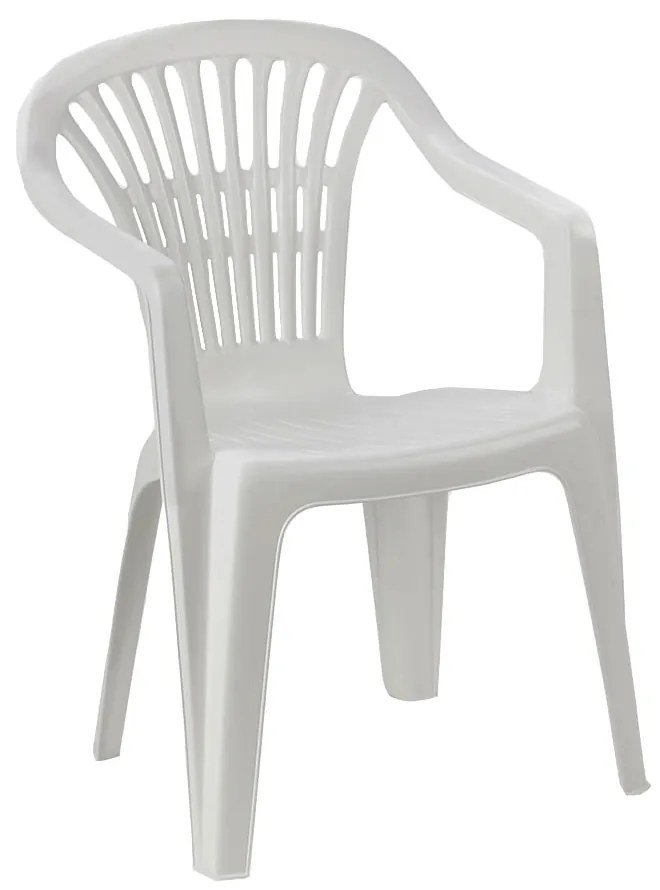 Scaun Alma, 54x53x80 cm, polipropilena, alb