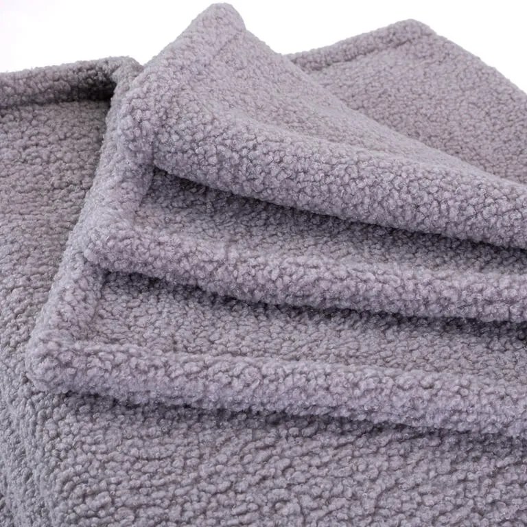 Pătură cu blăniţă COZY gri 150 x 200 cm