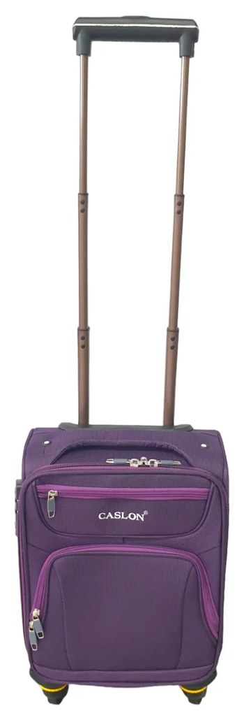 Troler cabina avion, zboruri low-cost, 40x30x20 cm, 4 roti, mov, TRC106