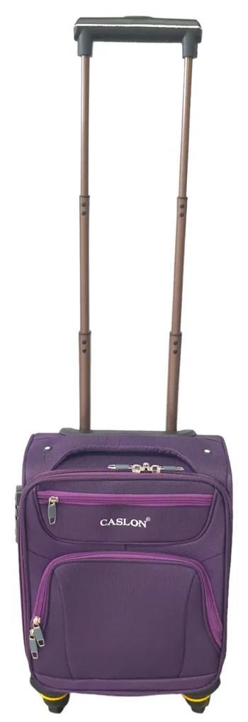 Troler cabina avion, zboruri low-cost, 40x30x20 cm, 4 roti, mov, TRC106