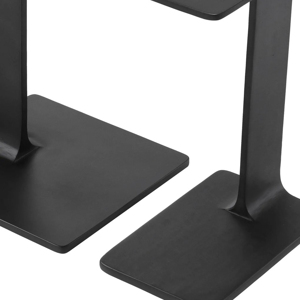 Set de 2 masute laterale design modern Smart, negru 114235 HZ