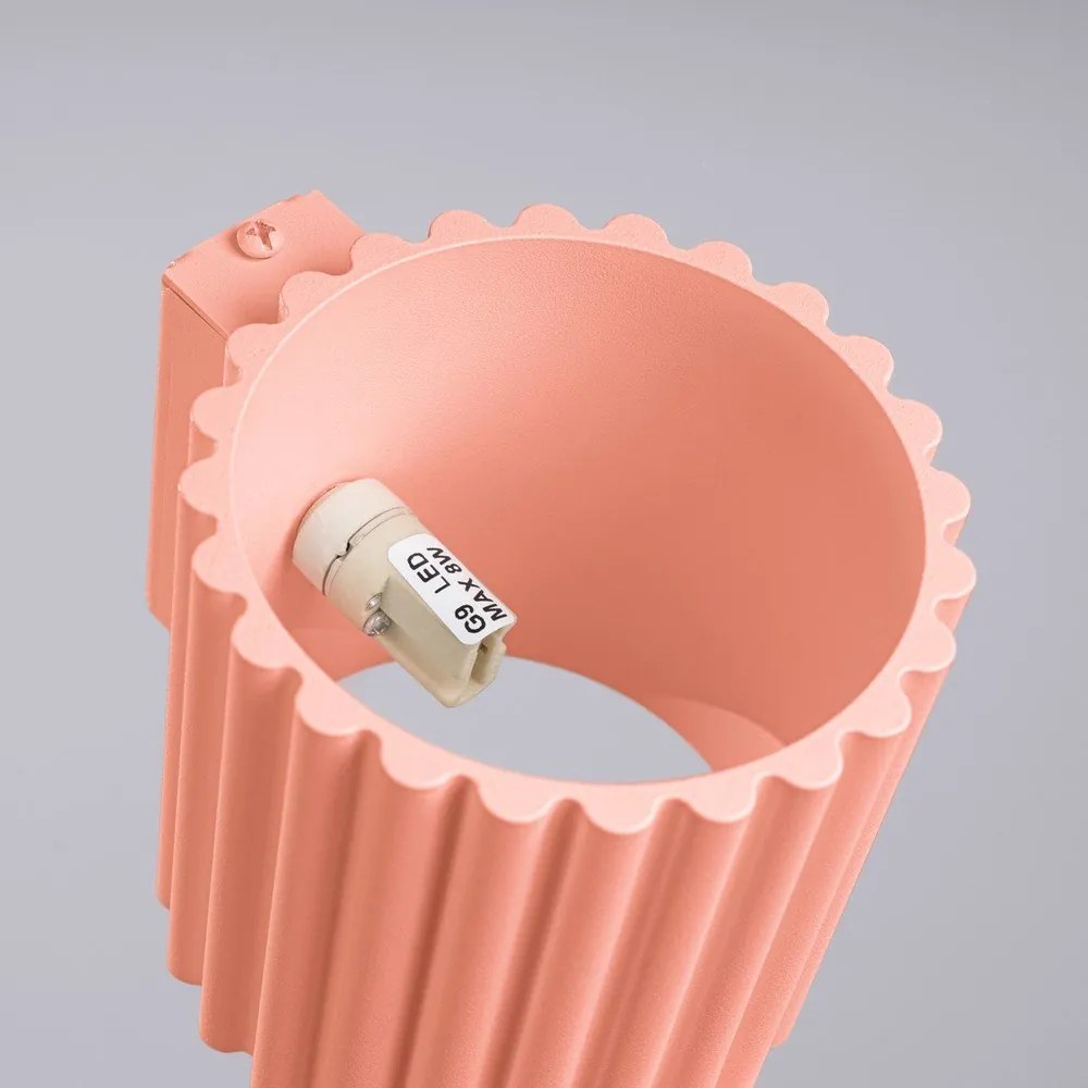 Aplică de perete piersică ø 10 cm Zora – Sollux