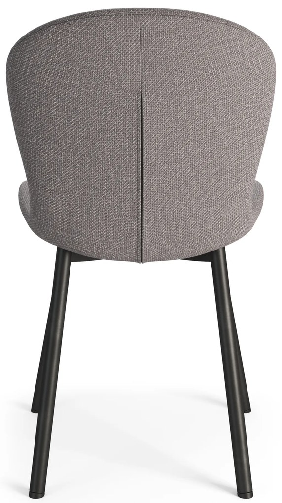 MAZZONI EXPORT FIORA Gri deschis Taupe (material Basel 34) - SCAUN MODERN TAPIȚAT PENTRU SALON/SUFRAGERIE LOFT