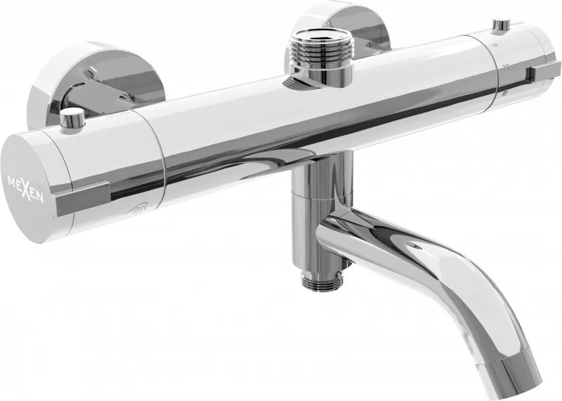 Mexen Kai Baterie termostatică pentru cadă și duș, crom - 77900-00