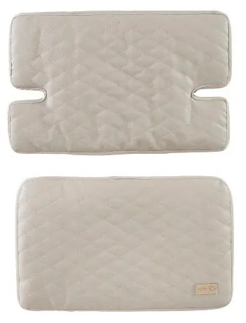 Pernă de scaun pentru copii bej Greyish gesteppt – Roba