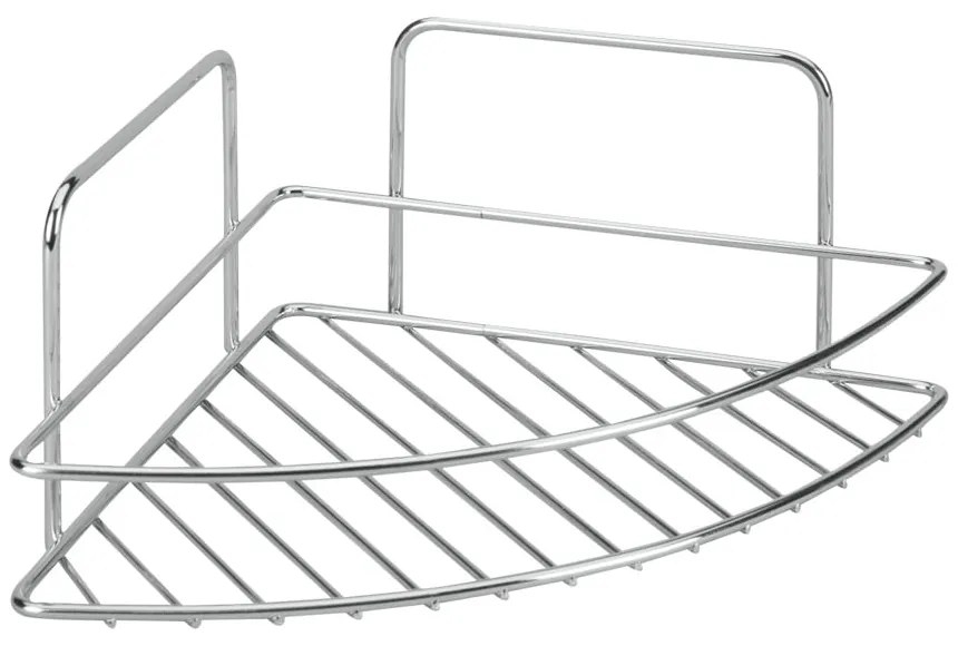 Raft pentru baie argintiu lucios din oțel Luxy – Metaltex