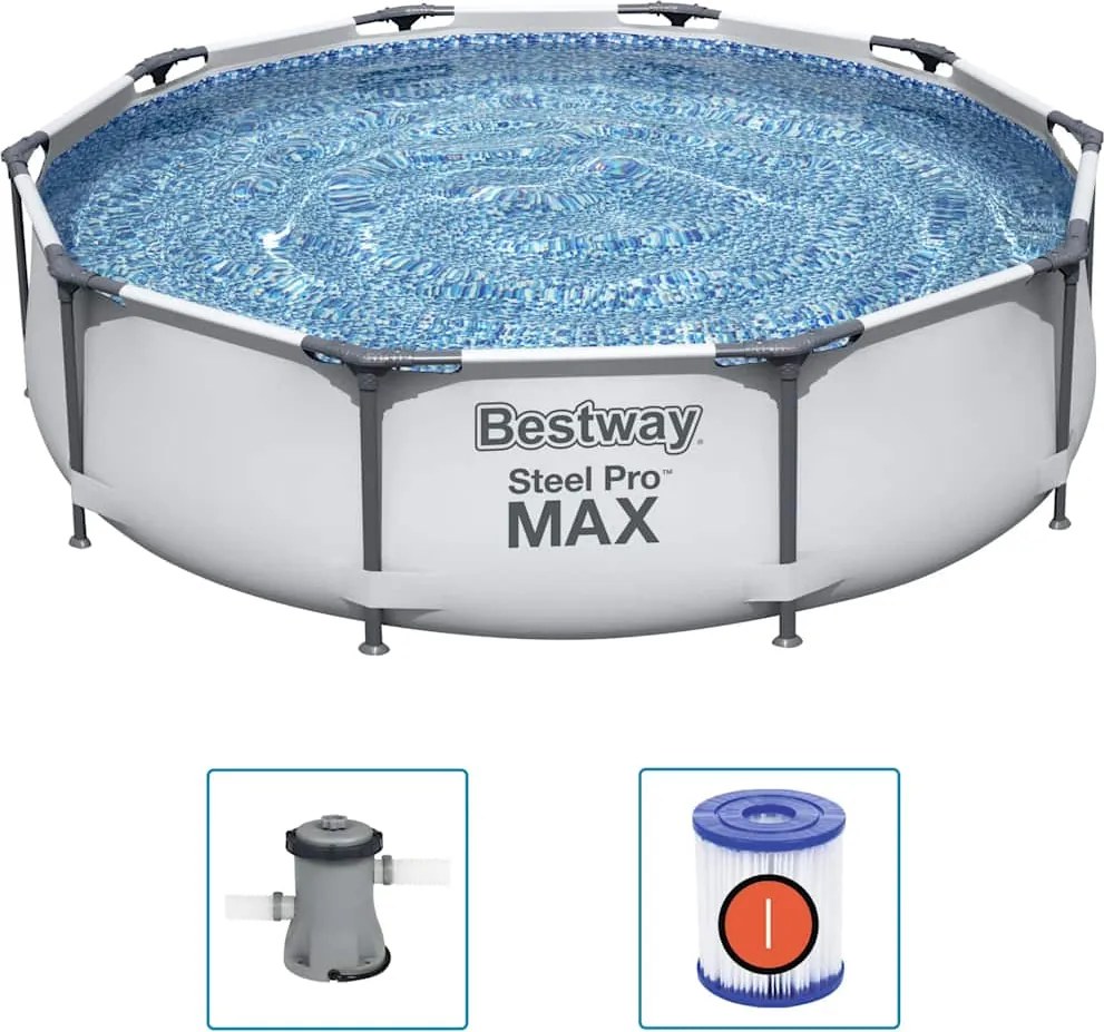 Bestway Set de piscină Steel Pro MAX, 305 x 76 cm