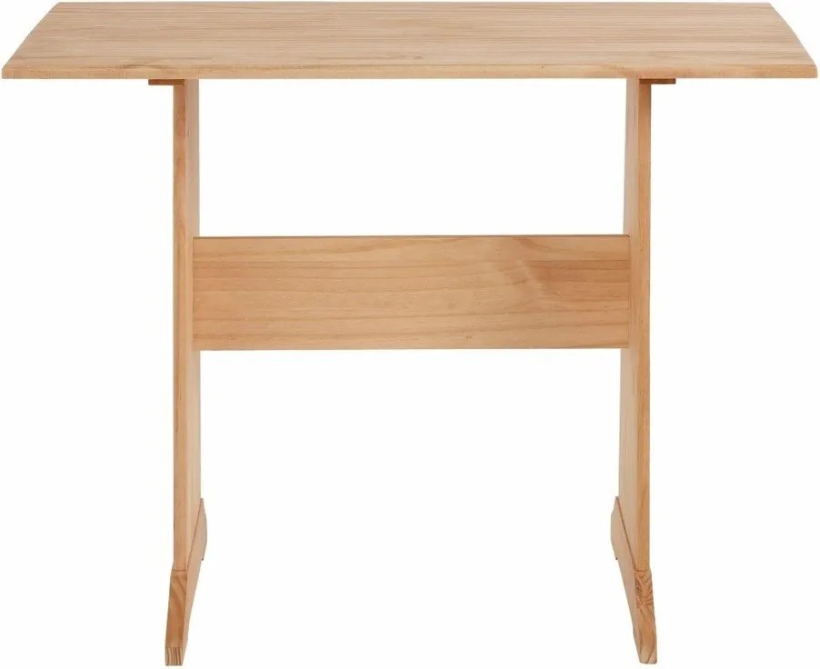 Set bancă pe colț și masă din lemn masiv de pin Støraa Samantha